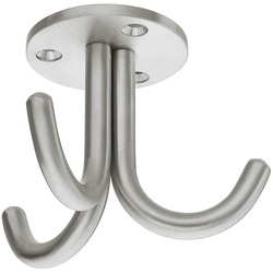 Deckenhaken, aus Edelstahl, mit 3 Haken, feststehend