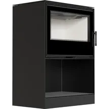 Kratki KARI 80 Stahl Schwarz/Abdeckplatte Weiß