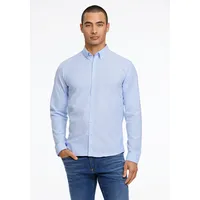 Lindbergh Businesshemd "Oxford-Hemd (Langarm) Slim Fit", Herren, Gr. XL, Normalgrößen, blau (lt blau mix), Obermaterial: 97% Baumwolle, 3% Elasthan, Hemden