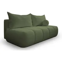 Kaiser Möbel Schlafsofa, Olivgrün, Holz, Rechteckig, 207x91x103 cm, Wohnzimmer, Sofas & Couches, Schlafsofas