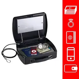 Master Lock Master Lock® Tragbarer Tresor P008EML schwarz 15,0 x 20,3 x 6,6 cm