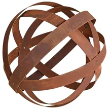 Estexo Edelrost Dekokugel 50 cm Braun