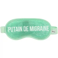 Fisura - Augenmaske. Gel-Augenmaske. Gelmaske gegen geschwollene Augen und dunkle Ringe. Schlafmaske. Maße: 18,5 cm x 9 cm. (Migräne FR, Grün)