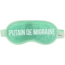 Fisura - Augenmaske. Gel-Augenmaske. Gelmaske gegen geschwollene Augen und dunkle Ringe. Schlafmaske. Maße: 18,5 cm x 9 cm. (Migräne FR, Grün)