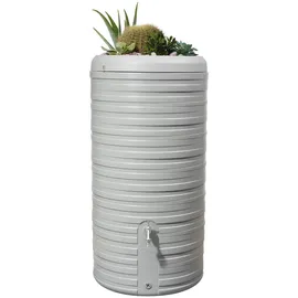 GARANTIA Nordic 2in1 Regenspeicher 300 l steingrau inkl. Pflanzschale