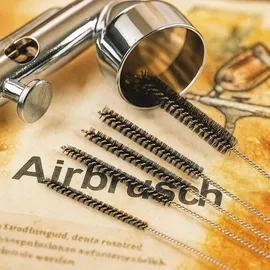 Wiltec Reinigungsbürsten Set für Airbrushpistolen 1,5/1,09/0,88/0,73/0,63/0,55 mm