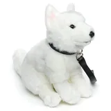 Uni-Toys Weißer Schweizer Schäferhund Welpe 26 cm Weiß