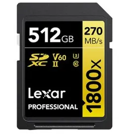 Lexar Professional Gold 1800x SD - 280MB/s - 512GB
