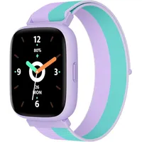 BIGGERFIVE BW02 Smartwatch (4,5 cm, SIM KARTE), Smartwatch für Kinder mit Fitnessfunktionen Spielen & Touchscreen lila