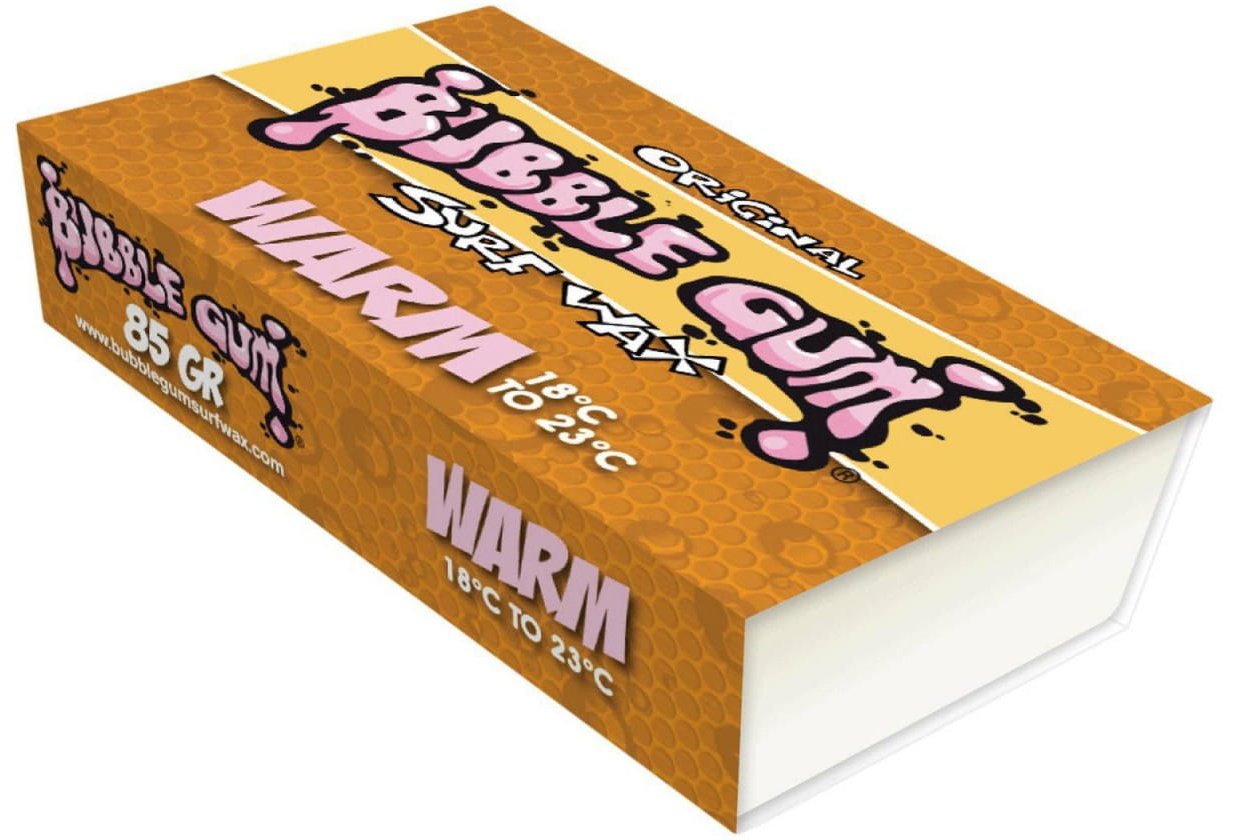 Surf Wax BUBBLE GUM Orange Warm 18-23°C     