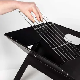 Aktive Tragbarer Klappgrill schwarz