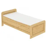 Erst-Holz®Seniorenbett 120 x 200 Kiefer Massiv mit Rollrost und Matratze