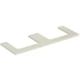 Geberit ONE Waschtischplatte, Ausschnitt zweifach, für Aufsatzwaschtisch, 135x3x47cm, 505286004 Farbe: sand-grau lackiert hochglänzend