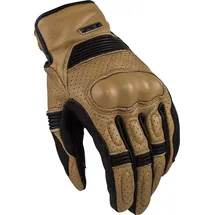 LS2 Duster perforierte Motorrad Handschuhe, schwarz-braun, Größe L für Männer