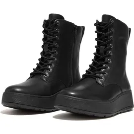 FitFlop F-Mode Lederstiefeletten schwarz