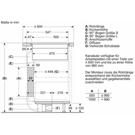 Siemens ED807HQ26E Induktionskochfeld mit Kochfeldabzug autark