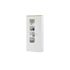 Sconto Kombivitrine Cali 88 x 38 x 197 cm Weiß