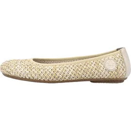 Rieker Damen Ballerina 41480-60 beige Gr. 36