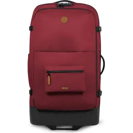Cabaia Soft Suitcase Essentials Trolley 2-Rollen Cabin 80 cm / 110 l weinrot/bordeaux