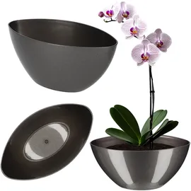 Kadax Moderne Form 21 x 12 cm Anthrazit