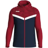 Trainingsjacke mit Kapuze 901 marine/chili rot XL