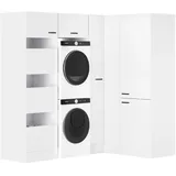 OPTIFIT Waschsäulen-Set Bonn214 213,2x150 x 210 x 57,1 cm Weiß