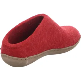Glerups dk glerups Pantoffeln Ledersohle in Rot 43
