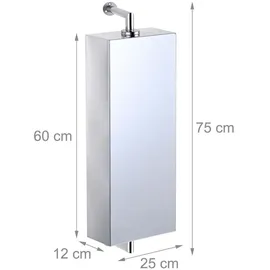 Relaxdays 60 cm Silber