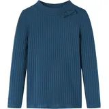 vidaXL Kinder Langarmshirt Rippstrick Langarm T-Shirt Jungen Kindershirt Marineblau 116