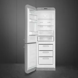 Smeg FAB32LSV5 Retro-Kühl-Gefrierkombination (311 l, 1968 mm hoch, Silber)