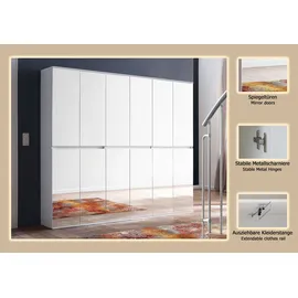 Home Affaire Malcesine Garderobenschrank 222x34x191 grau