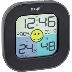 TFA Fun, Thermometer + Hygrometer, Schwarz