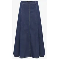 Zero Jeansrock Damen Maxi A-Linie Blau 36