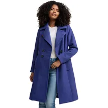 Navahoo Damen Mantel Trenchcoat Winterjacke Wintermantel B661 [B661-Wool-Blue-Violet-Gr.L] - L