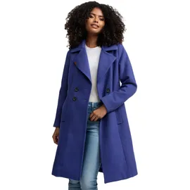 Navahoo Damen Mantel Trenchcoat Winterjacke Wintermantel B661 [B661-Wool-Blue-Violet-Gr.L] - L