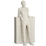 Kähler Der Hedonist H22 cm Character Skulpturen Unglasierte Oberfläche, Weiss
