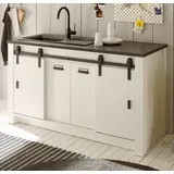 furn.design Unterschrank Küchenschrank 161 x 93 cm Weiß