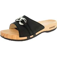 woody Damen Lina Clog Pantolette, Nero, 39 EU