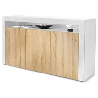 Vladon Sideboard, Eiche, 155x92x40 cm, Wohnzimmer, Kommoden & Sideboards,