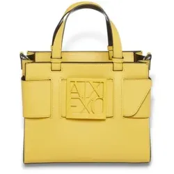 Armani Exchange für Damen. 9426900A874U2159 Senf-Einkaufstaschen (OSFA), Lässig, Polyurethan