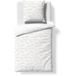 fleuresse Bettwäsche Modern Garden 155 x 220 cm Satin Beige