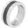 Tom Tailor Ring Edelstahl, IP schwarz in bicolor | Gr.: 62