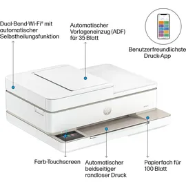 HP Envy 6520e All-in-One weiß, Tinte, mehrfarbig (714L8B)