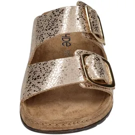ROHDE Damen Pantolette Leder Schnalle Muster schimmernd Rodigo-D 5857, Größe:40 EU,