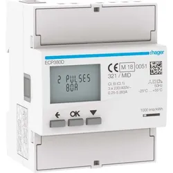 HAGER Energiezähler 3phasig ECP380D