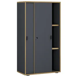 VCM Salia Aktenschrank 60 x 37 x 110 cm schwarz