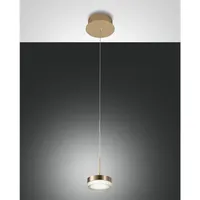 Fabas Luce LED Pendelleuchte Dunk - Einzelne aus satiniertem