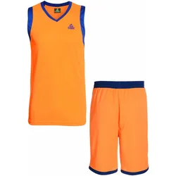 PEAK Basketball-Trikotset Street Male orange|BLAU 3XL