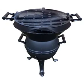 Jürgen Westerholt GmbH Holzkohlegrill aus Gusseisen und Stahl mit extra großer Grillfläche