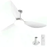 Hisummer 106cm Deckenventilator mit Beleuchtung, E27 Anschluss nur mit mitgelieferter Halterung, Schnellmontage Deckenventilator mit Licht, Leiser Reversibler Motor für Schlafzimmer, Wohnzimmer, Küche